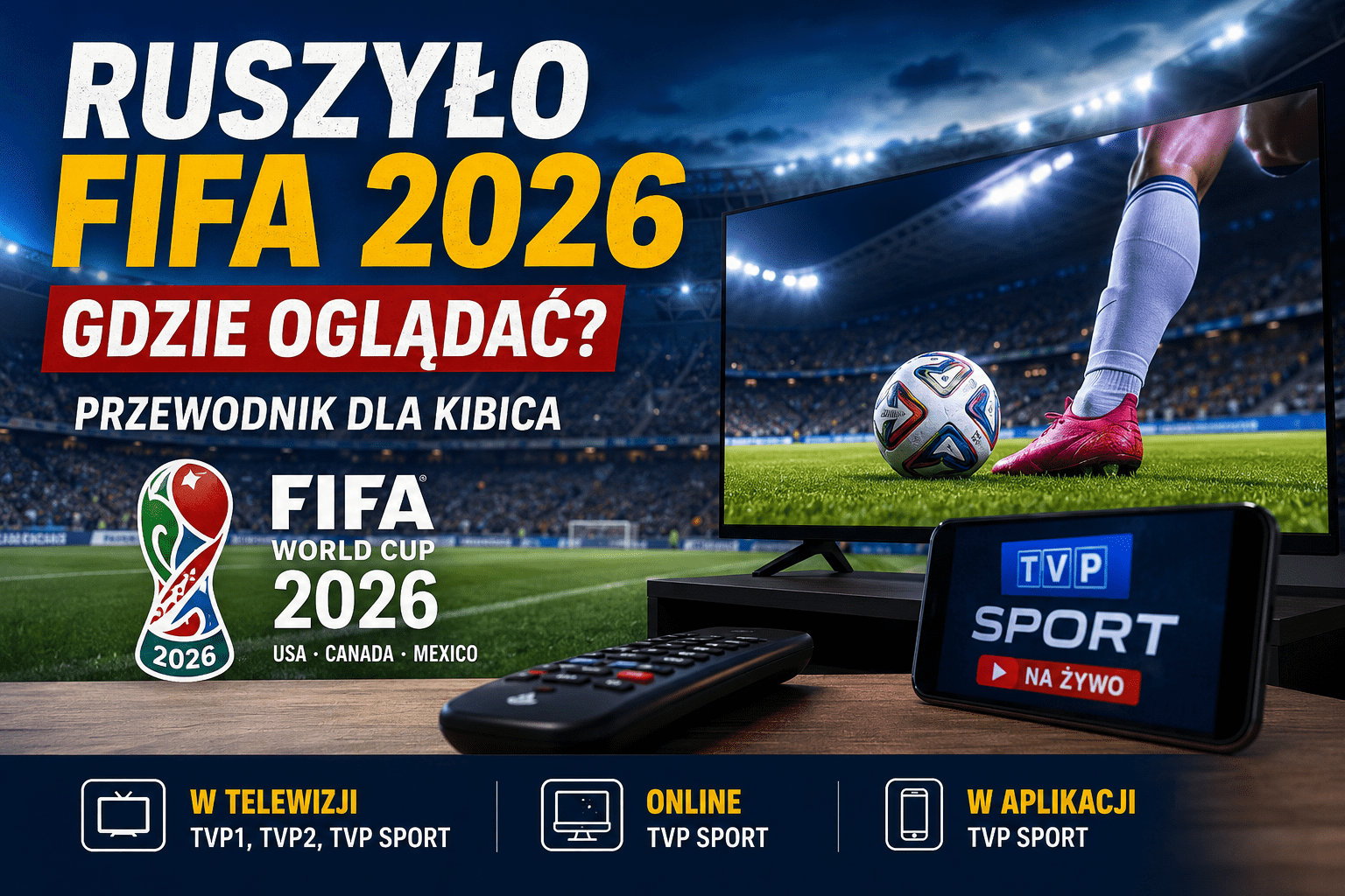 Ruszyło FIFA 2026 – gdzie oglądać Mistrzostwa Świata? (praktyczny przewodnik)